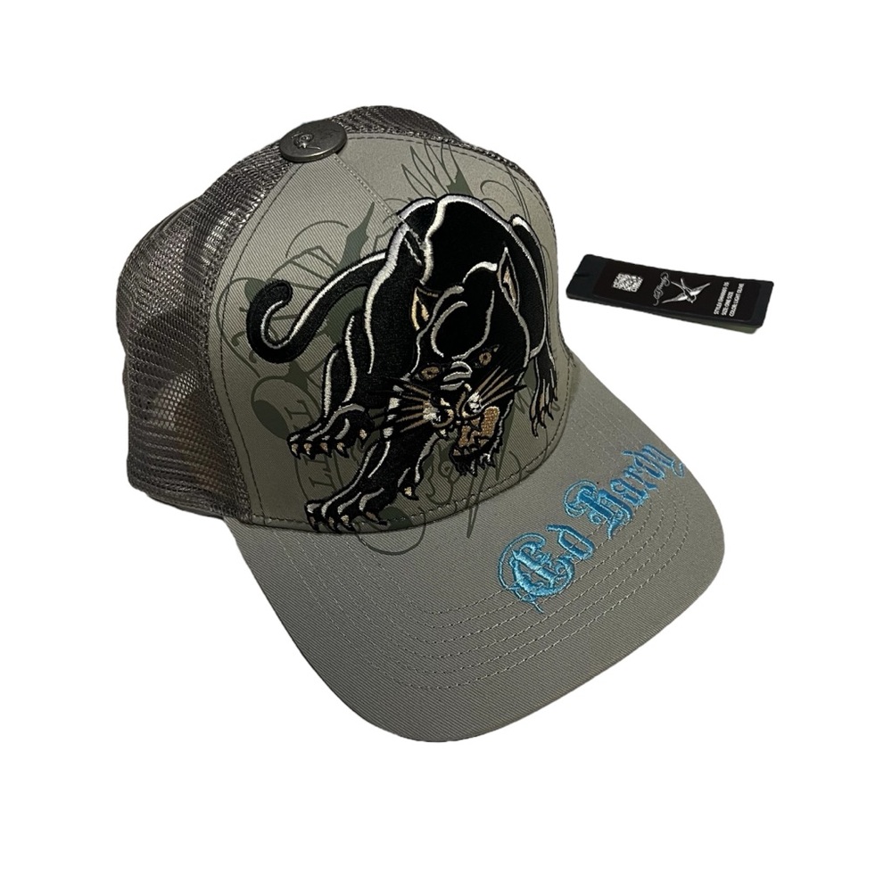 NWT Ed Hardy Panther snapback hat